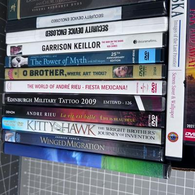 Tray No. 1 of DVD's 