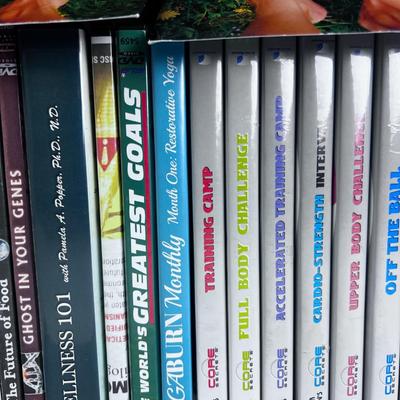 Tray No. 3 of DVD's Yoga and Health Related. 