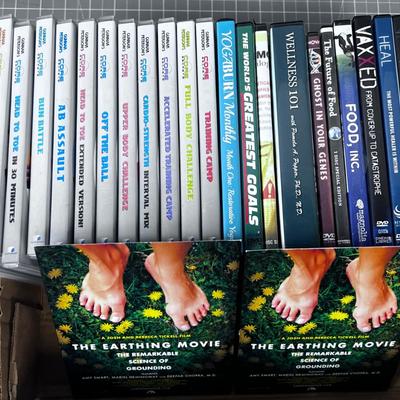 Tray No. 3 of DVD's Yoga and Health Related. 