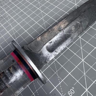 Hand Made Bowie Knife with Acrylic Handle