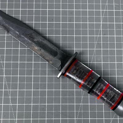 Hand Made Bowie Knife with Acrylic Handle