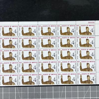 Set of Vintage Postage Stamp - 5 Boy Scouts of America 4 Cents 