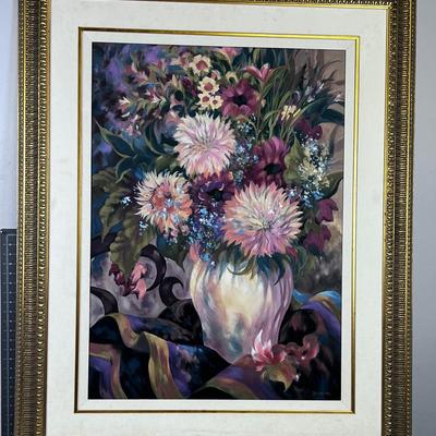 Print on Canvas Titled Autum Bouquet 