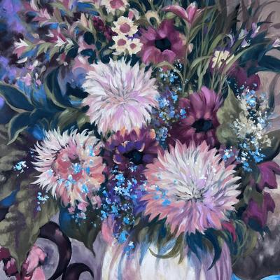 Print on Canvas Titled Autum Bouquet 