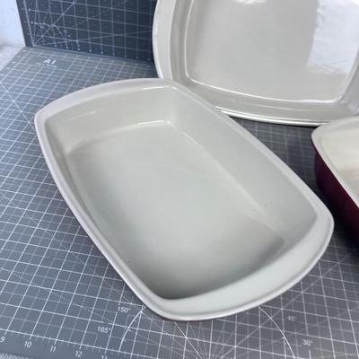 (3) Good Cook Essential Baking Pans NICE! Red