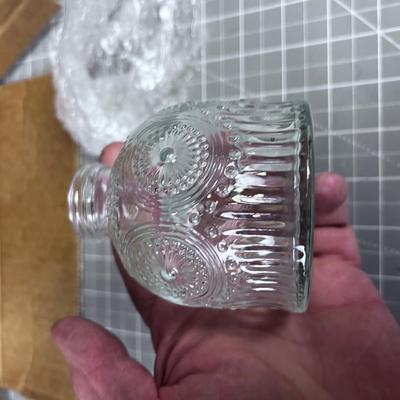 6 Glass Decorative Bottles NEW in the Box 