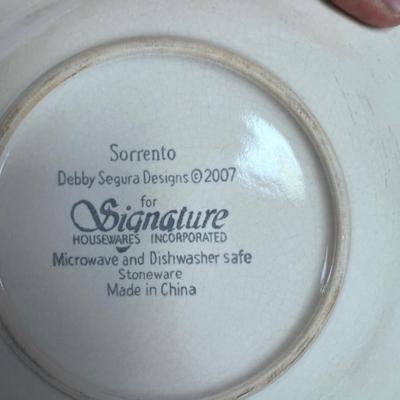 Mixed Sets of SORRENTO Dinnerware Dishes (Service for 12) 