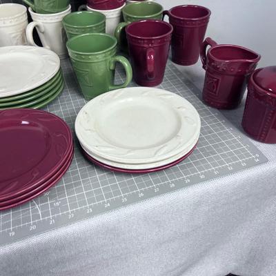 Mixed Sets of SORRENTO Dinnerware Dishes (Service for 12) 