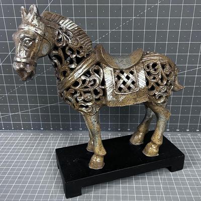 Asian Gold Toned Horse
