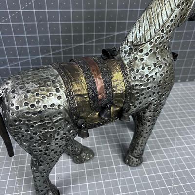 Asian Silver with Gold Toned Accents Horse