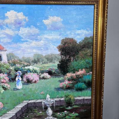 KELL Razina, Oil on Canvas in the Manner of Cezanne 