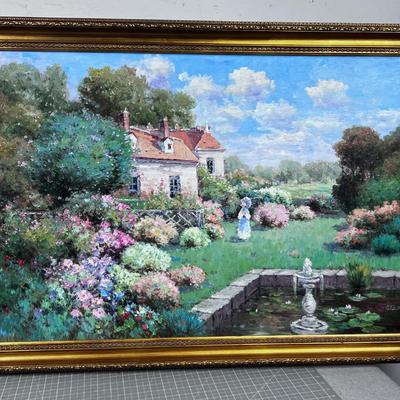 KELL Razina, Oil on Canvas in the Manner of Cezanne 
