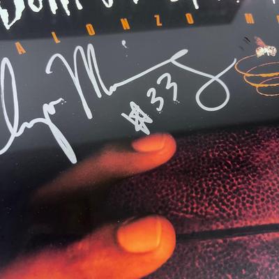 Alonzo Morning Autographed Poster Framed 