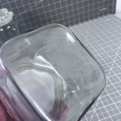 2 Covered Jars