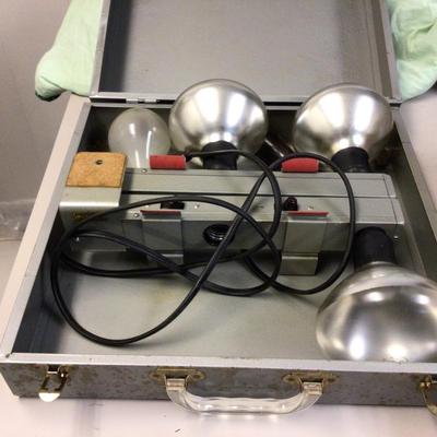 Vintage Camera Lighting Unit in Metal Case