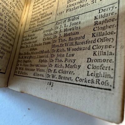 1792 Almanac