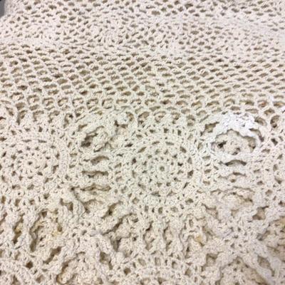 Two Vintage Table Clothes, Two Dog Blankets