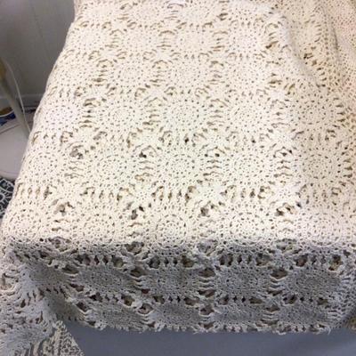 Two Vintage Table Clothes, Two Dog Blankets
