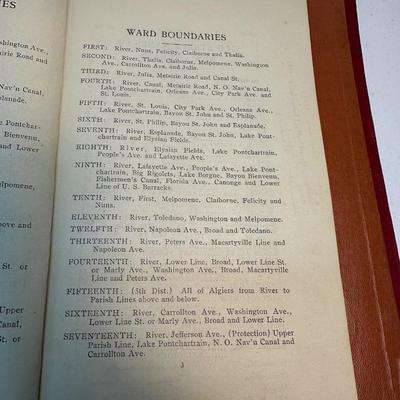 1912 Old Street Names of New Orleans