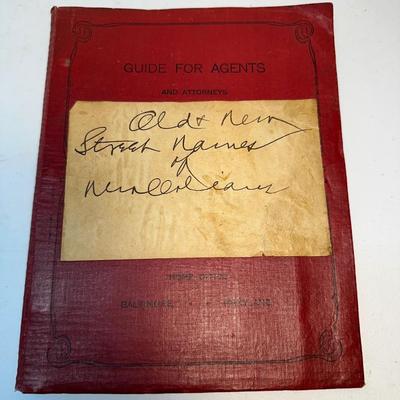1912 Old Street Names of New Orleans