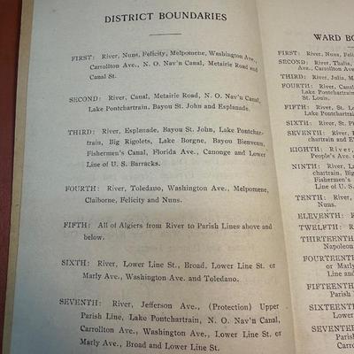 1912 Old Street Names of New Orleans