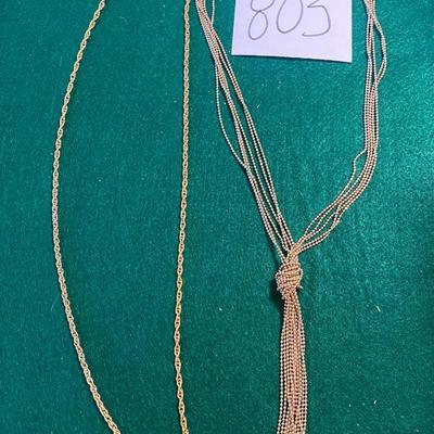 Gold Tone Necklaces