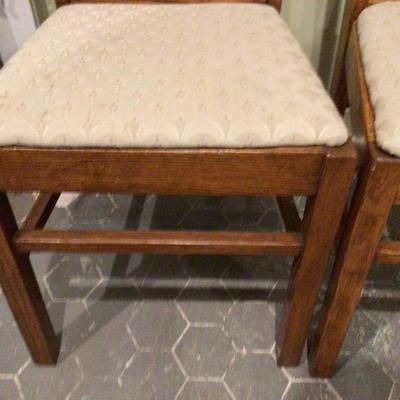 Two Wood Dinning Room Chairs