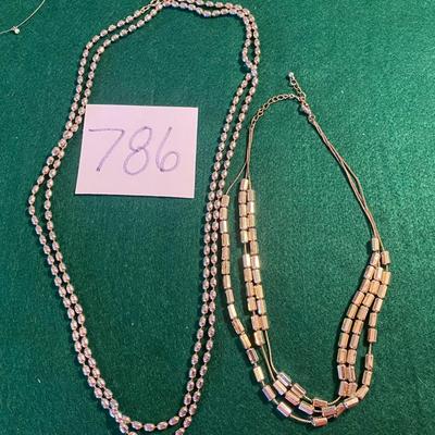 Silver Tone Bead Necklaces