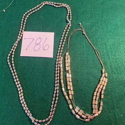 Silver Tone Bead Necklaces
