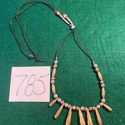 Hammered Two Tone Necklace