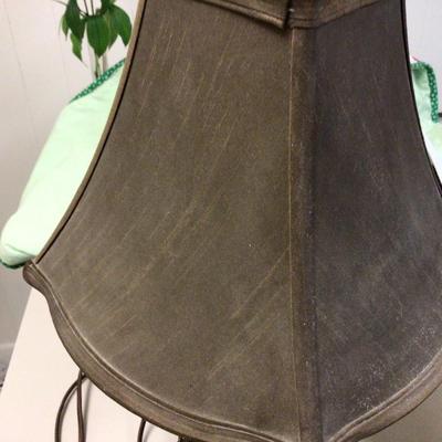 Metal Desk Lamp With Cloth Shade
