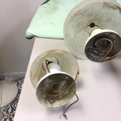 Wall and Ceiling Light Fixture With Glass Shades