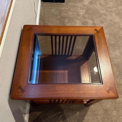 MISSION STYLE 2 TIER SIDE TABLE