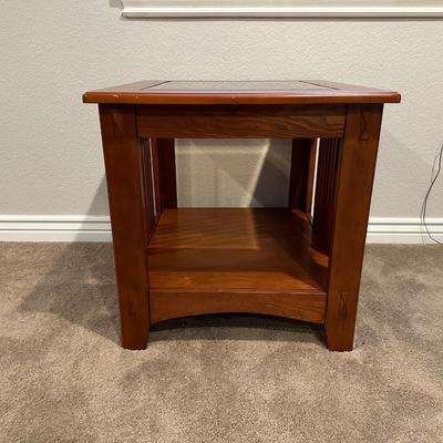 MISSION STYLE 2 TIER SIDE TABLE