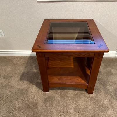 MISSION STYLE 2 TIER SIDE TABLE
