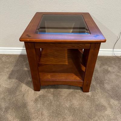 MISSION STYLE 2 TIER SIDE TABLE