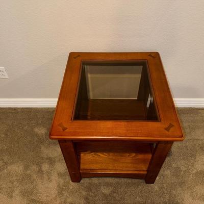 MISSION STYLE 2 TIER SIDE TABLE