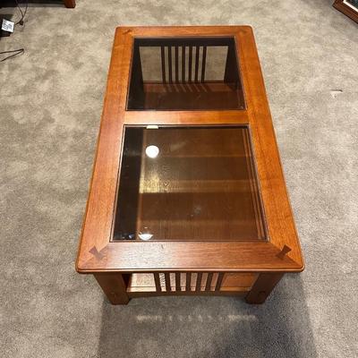 MISSION STYLE 2 TIER COFFEE TABLE