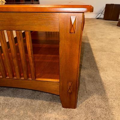 MISSION STYLE 2 TIER COFFEE TABLE