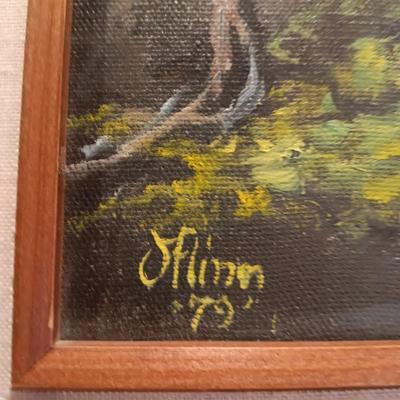 OIL ON CANVAS SIGNED "FLINN"