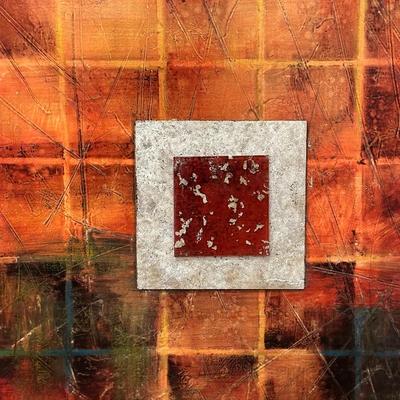 3D TEXTURED ABSTRACT WRAPPED CANVAS