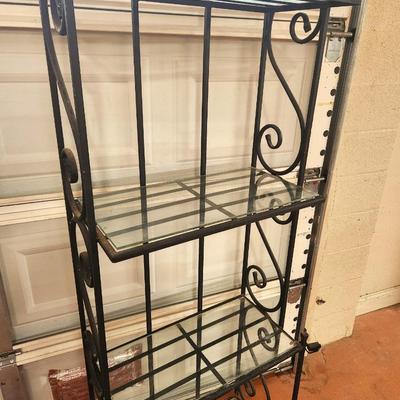 Lot #125 Metal/Glass Baker's Rack