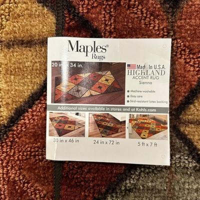 2 NEW MAPLES ACCENT RUGS