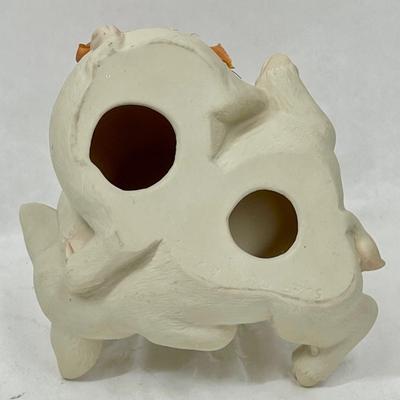 Romantic Pig Couple Figurine bisque porcelain