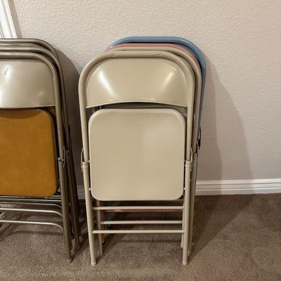 FOLDING CARD TABLE AND 8 CHAIRS