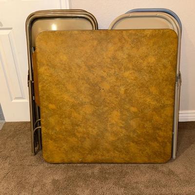 FOLDING CARD TABLE AND 8 CHAIRS
