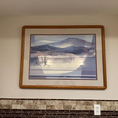 FRAMED DESERT LANDSCAPE BY MARY ANN GINTER