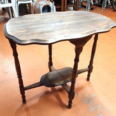 Lot #128 Antique Parlor or Radio Table - ca 1920's - 30"s