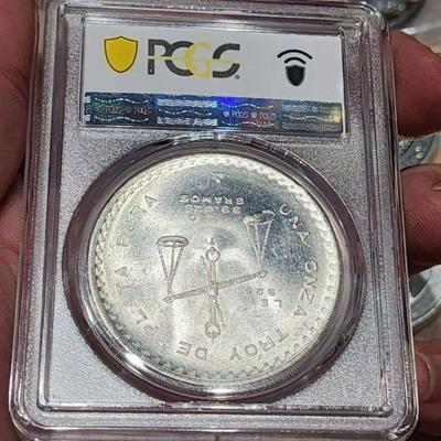 1980 Mexico 1 oz silver coin