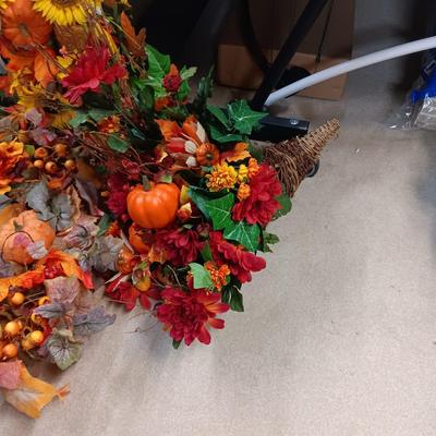 2 FALL WREATHS AND SWAGS